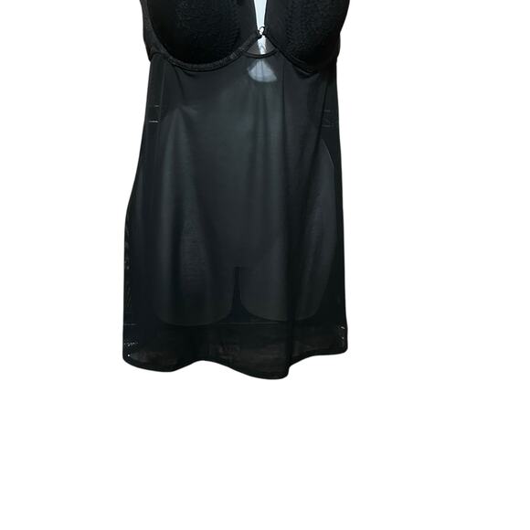 Auden Women Babydoll Lace Lingerie Slip XL Black Sheer Romantic Goth Boudoir - Picture 9 of 11